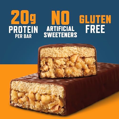 CLIF BUILDERS Protein Bars, Chocolatey Peanut Butter, Gluten Free, 12 ct