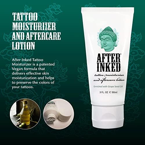 After Inked Tattoo Aftercare Lotion & Moisturizer, Balm, 3oz Tube (1-Pack)