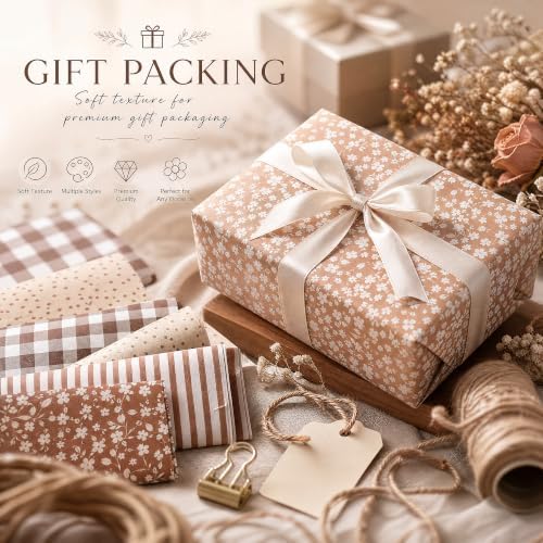 60 Sheets Fall Floral Tissue Paper