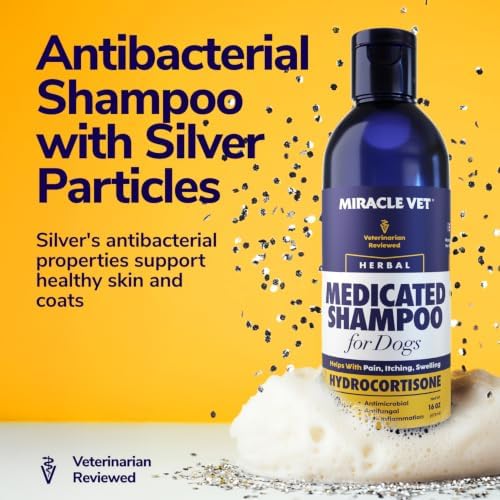 Miracle Vet Medicated Dog Shampoo for Itchy Skin Relief 8 fl oz