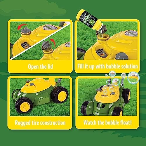 John Deere Bubble Lawn Mower for Toddlers, Bubble Blowing Machines