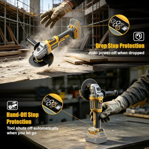 Cordless Angle Grinder for De-walt 20v Max Battery, 9000 RPM