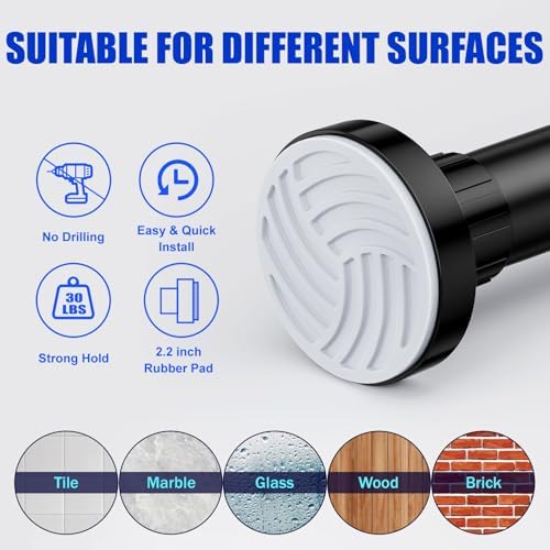 Ausemku Shower Curtain Rod 32-80 Inch Adjustable