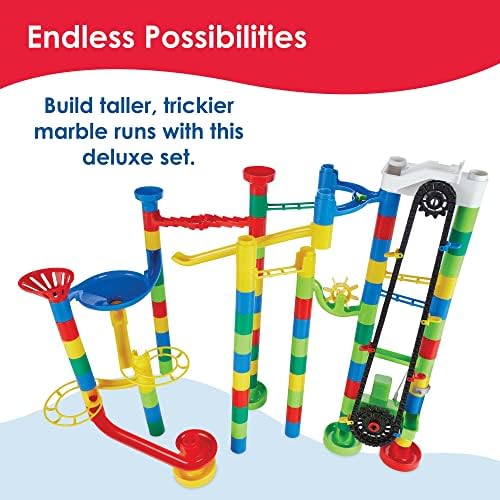 MindWare Marble Run 110 Piece Building Set with 82 Track Pieces