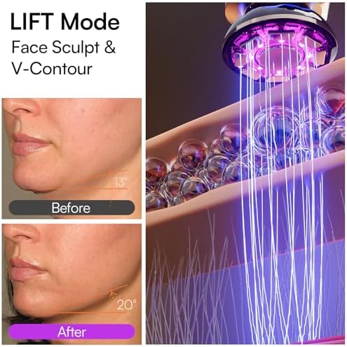 INIA FLARE 3-in-1 Red Light Therapy Beauty Device for Face & Neck White
