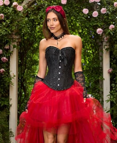 SZIVYSHI 14-Bone Overbust Corset Top