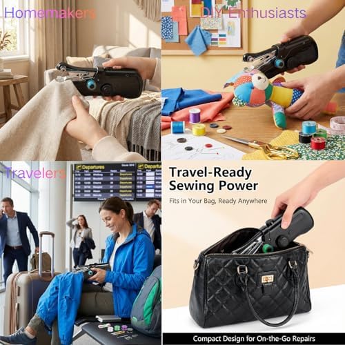 Portable Handheld Sewing Machine for Adults - Mini Hand Held Sewing machine