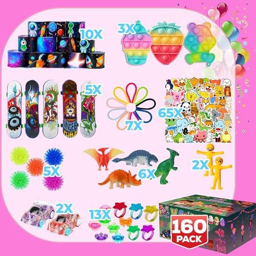 160 Pcs Fidget Toys Party Favors Pack