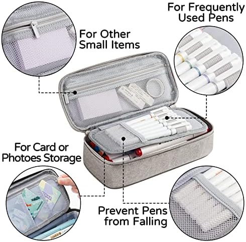 WEMATE Pencil Case, Large Storage Organizer, Makeup Bag, Teacher Must - have
