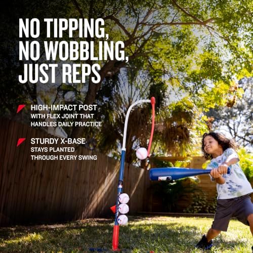 Franklin Sports Grow-with-Me Kids Baseball Batting Tee + Stand Set for Youth + Toddlers