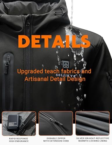 Heated Jacket for Women with 20000mAh Battery Pack