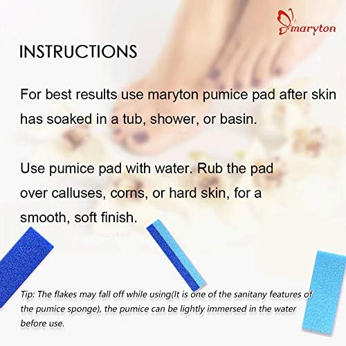 Maryton Foot Pumice Stone for Feet Hard Skin Callus Remover and Scrubber (Pack of 4)