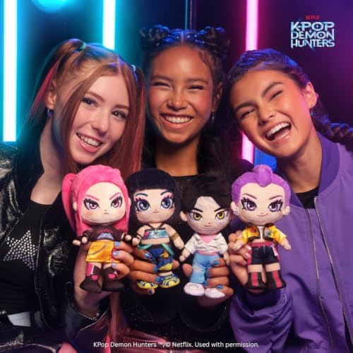 Kpop Demon Hunters 8-inch Rumi Plush - Collectible HUNTR/X Character Plush - Ages 6+