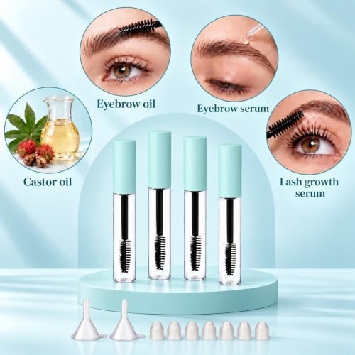 Maitys 40 Pcs 10 ml Empty Mascara Tubes with Eyelash Wand, Green