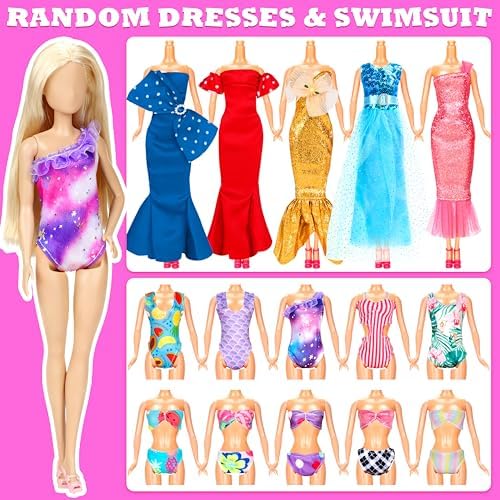 138 Pcs Doll Clothes and Accessories