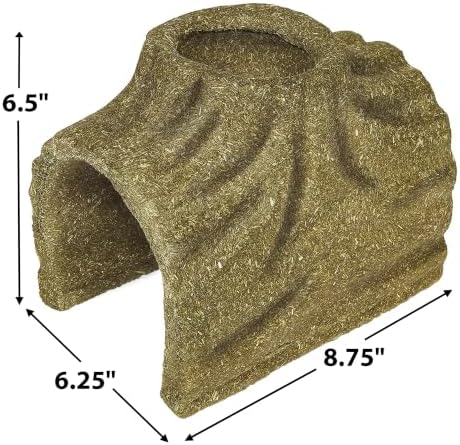 Kaytee Premium Timothy Treat Hideout for Rabbits, Guinea Pigs, Large