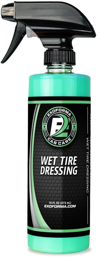 ExoForma Wet Tire Dressing Spray - Extremely High Shine Tire Dressing for That Wet Look