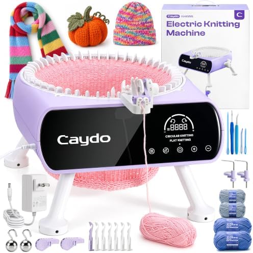 Caydo Electric Knitting Machine M1 Pro, 48 Needle Automatic Knitting Kit