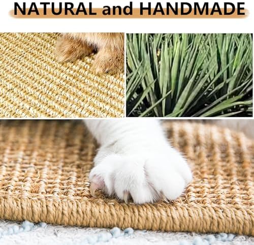 2PCS Rabbit Scratch Mat, Natural Bunny Pad Claws and Teeth Care, 16x12