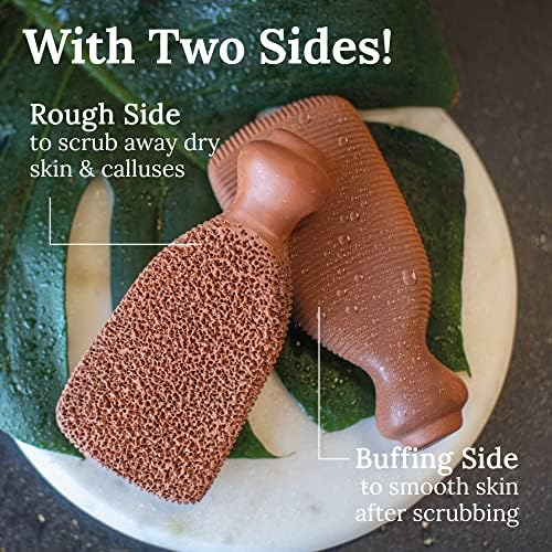 Pumice Stone for Feet Lasts 5+ Years Foot Exfoliator Scrubber Callus Remover Made of
