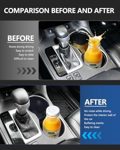 Cup Holder Inserts for Toyota Highlander 2014-2019 Accessories