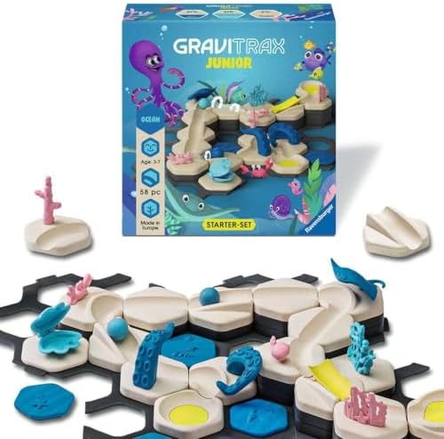 Ravensburger GraviTrax Junior Starter Set - My Ocean - 58-Piece Marble Run Game