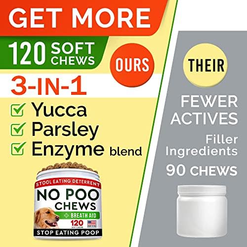 STRELLALAB No Poo Chews for Dogs - Coprophagia & Stool Eating Deterrent