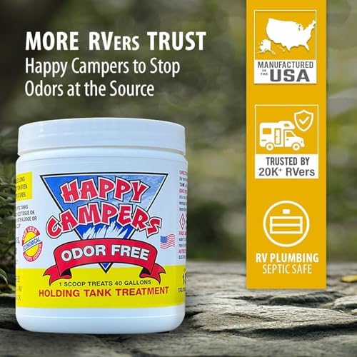 Happy Campers RV Toilet Treatment & RV Black Tank Treatment – 18 Treatments