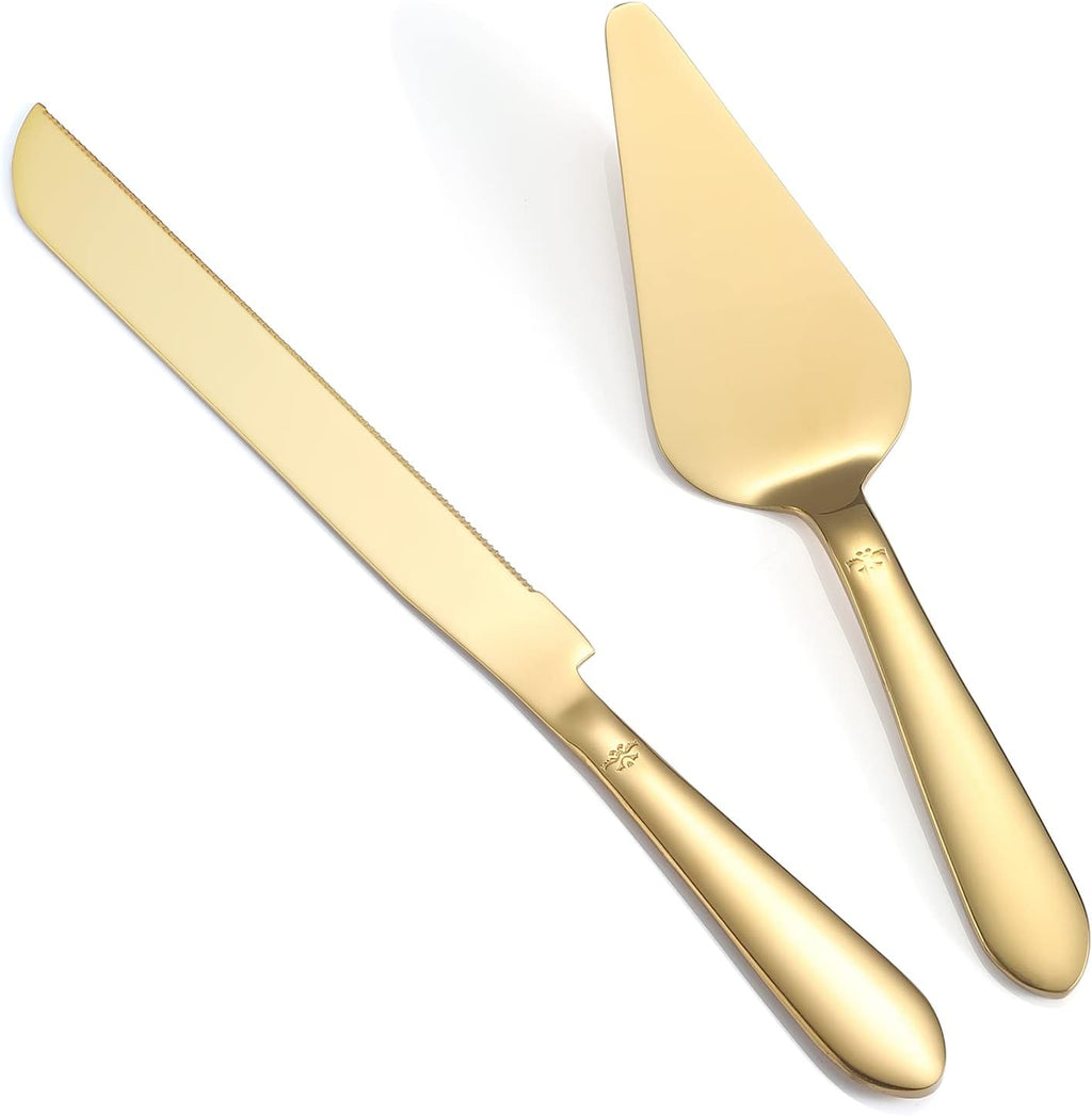 Eisinly Cake Cutting Set for Wedding, Elegant Cake Knife and Server Set