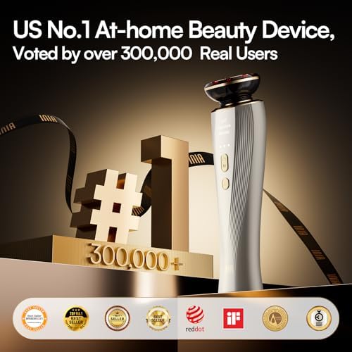 INIA FLARE 3-in-1 Red Light Therapy Beauty Device for Face & Neck White