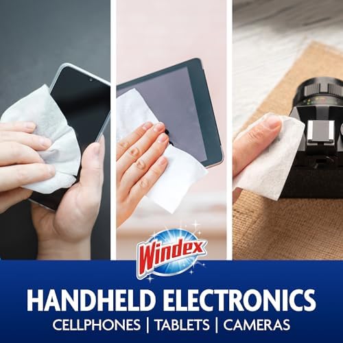Windex Electronic Cleaning Wipes, Anti-Static & Ammonia-Free, 25 Count