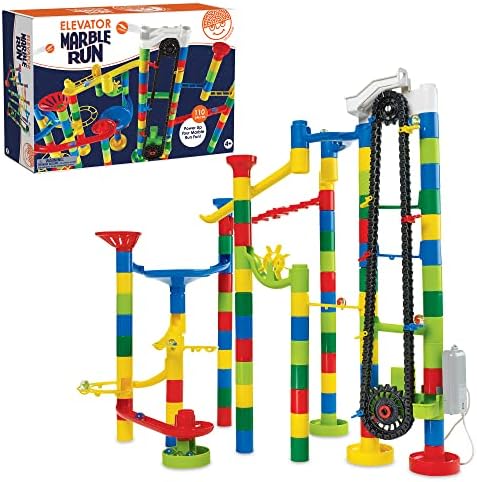 MindWare Marble Run 110 Piece Building Set with 82 Track Pieces