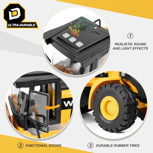 16" Bulldozer Toy, 1:10 Scale Classics Bulldozer, 16" Front Loader