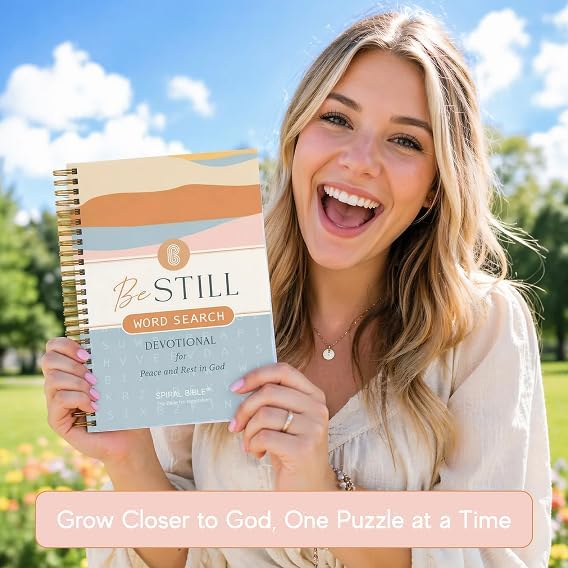 Official Spiral Bible Be Still Word Search Devotional 90 Days of Scripture