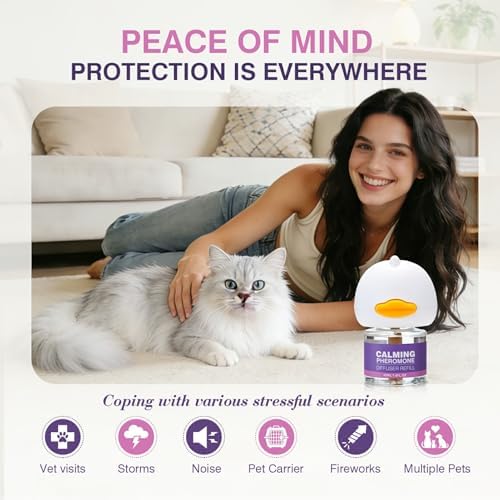 Tcllka Cat Calming Pheromone Diffuser Effectively Relieve Anxiety Stress Cat Calming