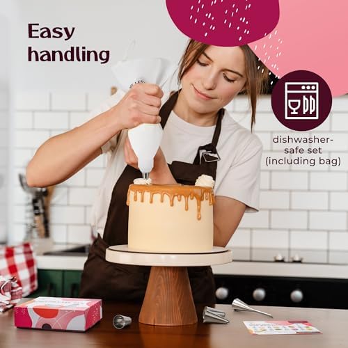 Premium Reusable Piping Bags and Tips Set
