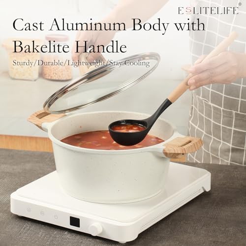 ESLITE LIFE Nonstick Stock Pot with Lid