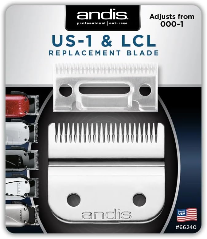 Andis 66240 Carbon Steel Replacement Blade for US-1 and LCL Model Clippers