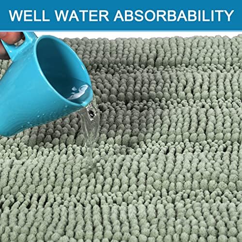 H.VERSAILTEX Sage Bathroom Rugs