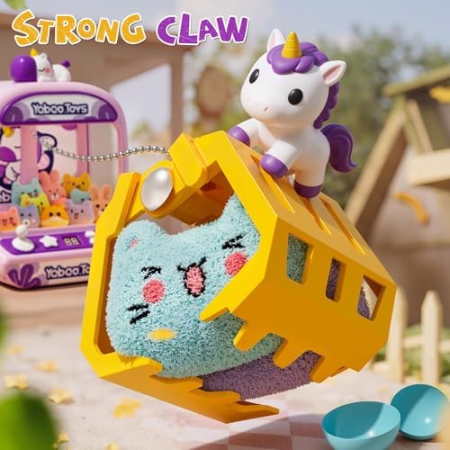 Mini Claw Machine for Kids,Unicorns Arcade Machine with 60-Second Countdown