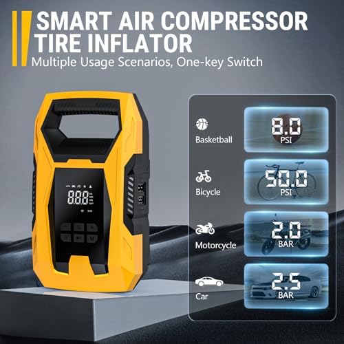 CARSUN AC/DC Tire Inflator Portable Air Compressor