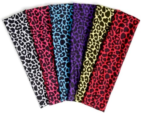 TERSE Cheetah Print Headbands for Women Trendy, Elastic Leopard Head Bands