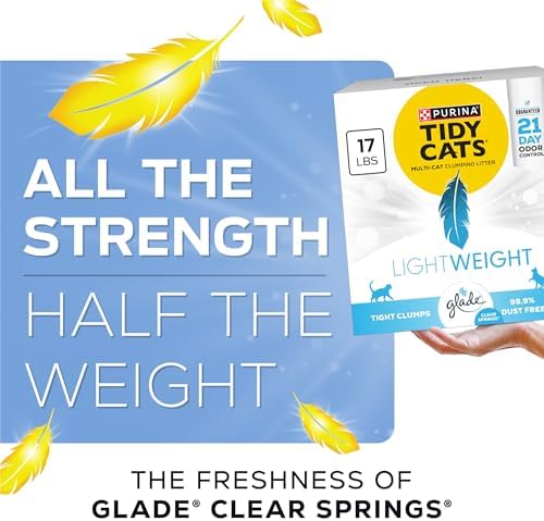 Purina Tidy Cats LightWeight Glade Clear Springs Litter, 17 lb