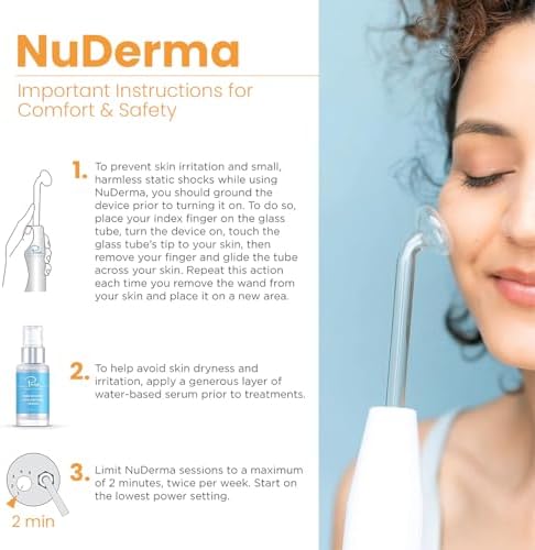 Pure Daily Care NuDerma Handheld Skin Therapy Wand Machine w/Neon – Anti-Aging