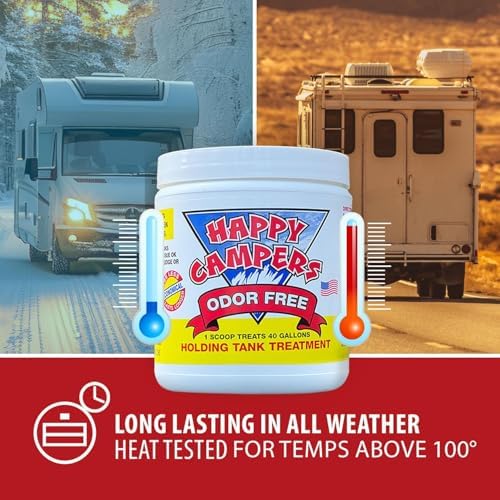 Happy Campers RV Toilet Treatment & RV Black Tank Treatment – 18 Treatments
