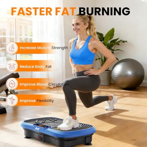 AXV Vibration Plate Exercise Machine Fitness Platform Body Vibrating Board