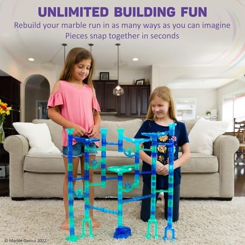 Marble Genius Marble Run Starter Set STEM Toy for Kids Ages 4-12