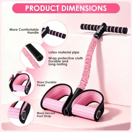 Pedal Resistance Bands with Handles Working Out Exercise Equipment for Legs