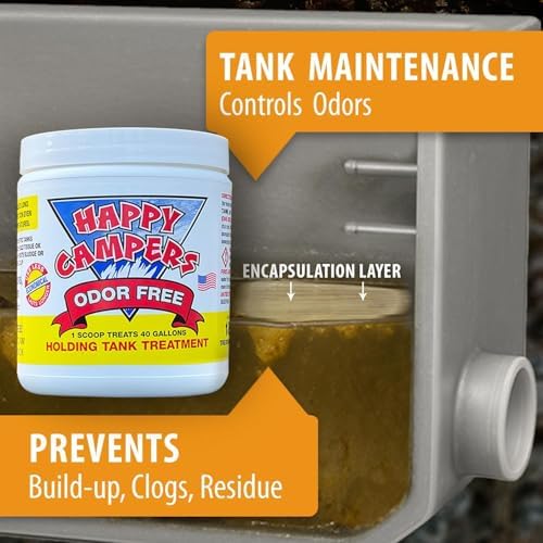 Happy Campers RV Toilet Treatment & RV Black Tank Treatment – 18 Treatments