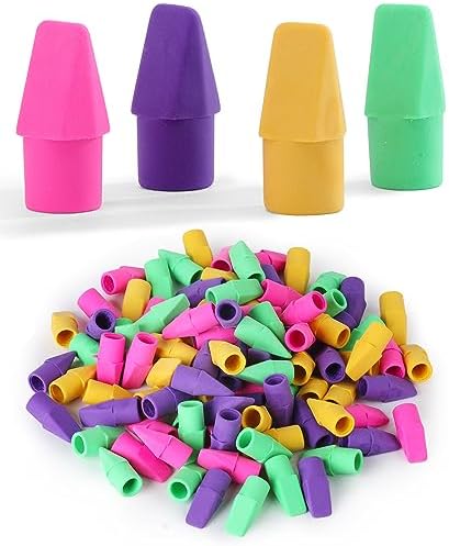 Mr. Pen- Pencil Top Erasers, 120 Pack, Latex-Free, No-Smudge